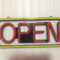 Outdoor Indoor Designated ABS LED Open Neon Sign Light Box