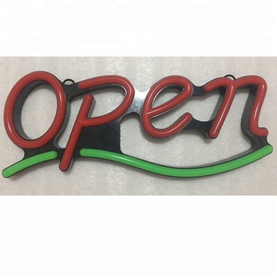 Manufacturer custom easy use colorful neon sign waterproof led open sign for shop