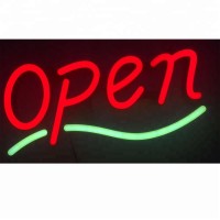 Hot sale restaurant open LED sign custom plastic open sign